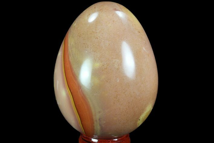 Polished Polychrome Jasper Egg - Madagascar #98686